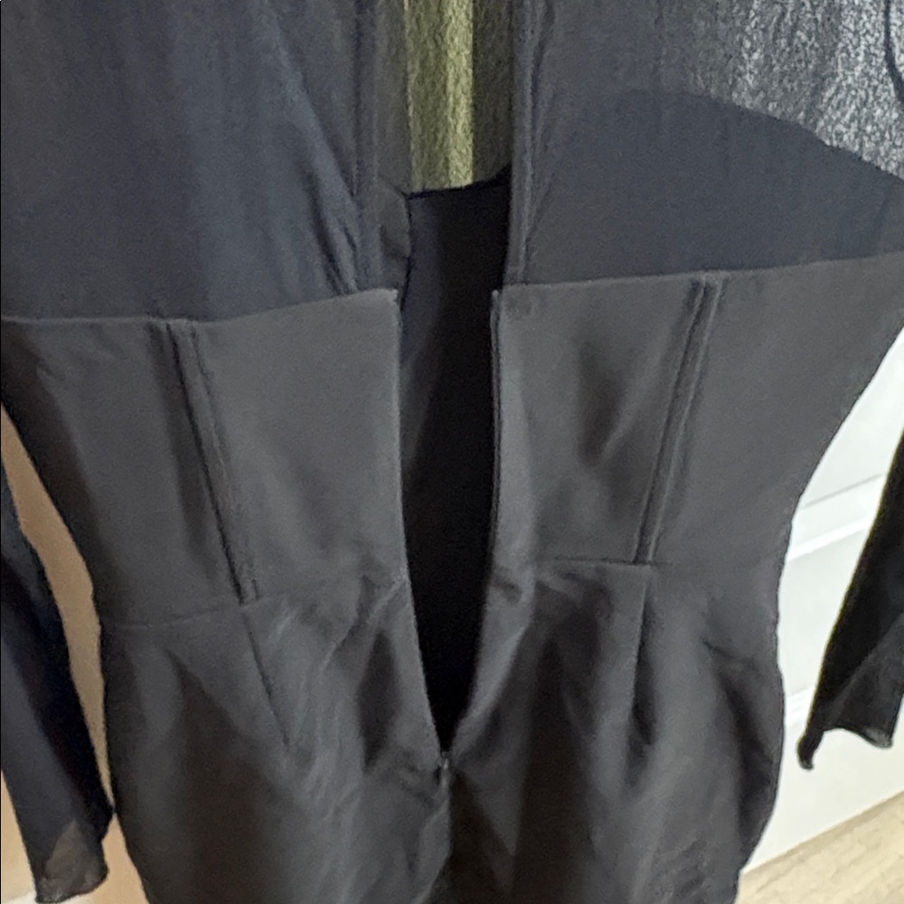 NBD REVOLVE Anita mini dress size small black  LBD mesh sleeves date night - Picture 8 of 11